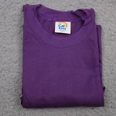 Cal Cru Adult S Purple Short Sleeve VINTAGE T-Shirt