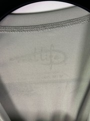 Reel Life Shirt Mens M Long Sleeve Performance Fishing UPF Tee Gray Logo Back