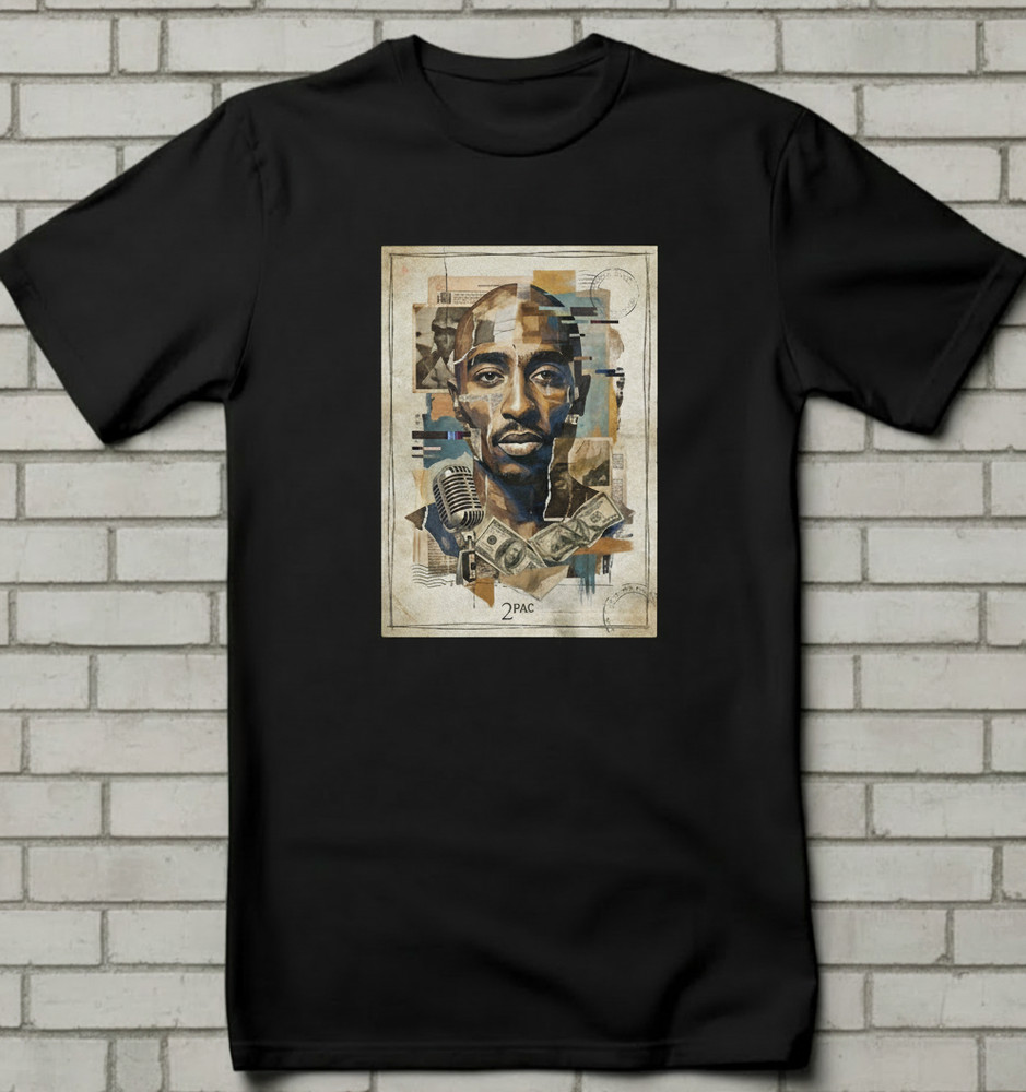 TUPAC CUSTOM DESIGN – T-Shirt Size S-5X