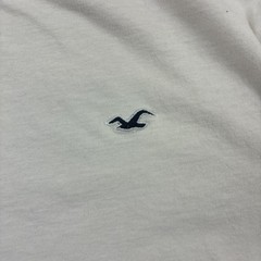 Hollister Mens M White Blue Paint Splatter Graphic T-Shirt Must-Have Collection