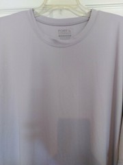 Port & Company Mens Long Sleeve UV Performance Crew Neck T-Shirt PC380LS GRAY
