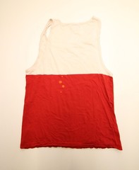 Stussy World Tour Tank Top T-Shirt M 40″ Chest READ Bleached Spots Hole Cracking