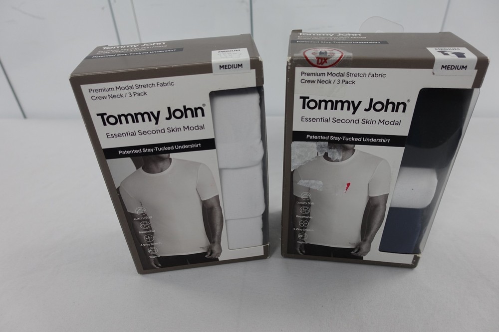 Lot of 2 $120 NIB Tommy John Crew Neck Modal Under Shirt Sz Medium