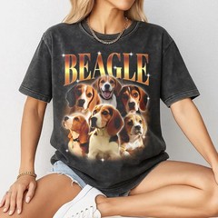 Custom Beagle Portrait Bootleg Dog Rap Comfort Tee