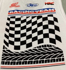 JT Racing USA Honda Racing Team Checkerboard Graphic Tank Top, Size Large