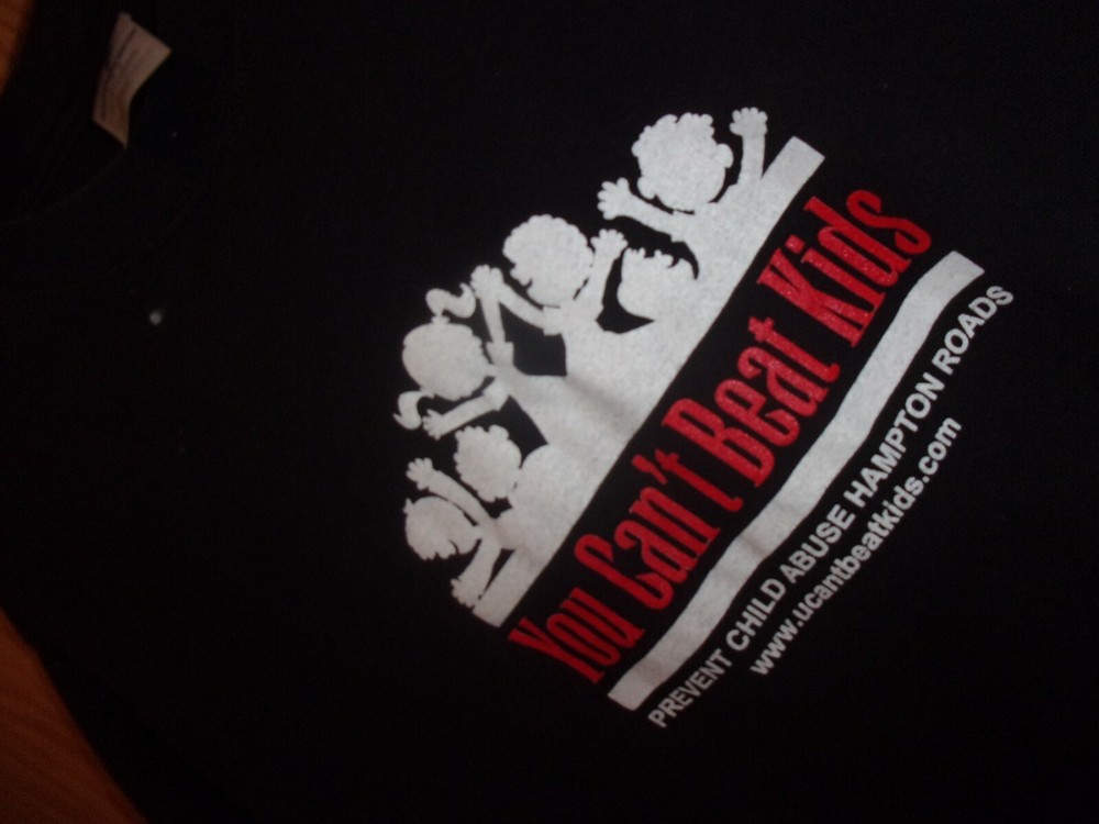 HAMPTON ROADS PREVENT CHILD ABUSE black L t shirt
