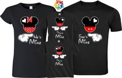 He’s Mine She’s Mine Mickey and Minnie Couple matching funny cute TShirts