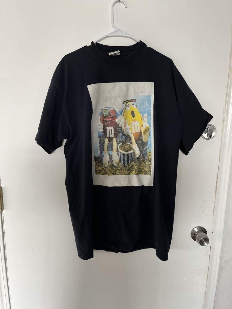 Pro Club Super Heavy Men’s T-Shirt XL Tall Black M&M’s Graphic Crew Neck Cotton