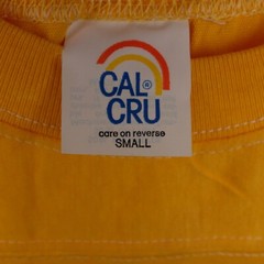 Vintage Cal Cru Lot of 2 Adult Small Gold Short Sleeve T-shirts