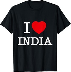 I Love India Cool India Novelty Graphic Tees & Cool Designs T-Shirt