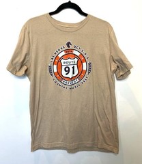 Route 91 Harvest Country Music Fest 2014 Tee XL Beige Short Sleeve Crewneck Mens