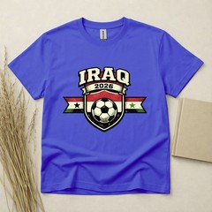 Iraq 2026 Football Fan T Shirt Soccer Supporters Gildan Cotton Family Top