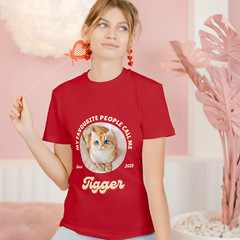 Customise Your Own Photo Unisex T-shirt – My Favourite People Call Me