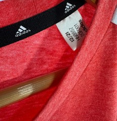 Adidas Climalite Logo Crew Neck Shirt Brick Red Active Athletic size XL