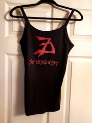 sevendust tank Top seven dust Shirt cropped sevendust Crop Top Glitter xs-2xl