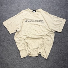 No Boundaries Men’s Shirt Y2K Graphic T Shirt Tan Size XL
