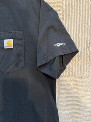 Carhartt TK6652-M Force Relaxed Fit Black Logo T-Shirt Men’s XL Regular