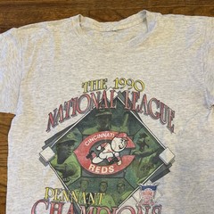 Vintage 1990 Salem Sportswear Cincinnati Reds World Champs Shirt 90s Large L
