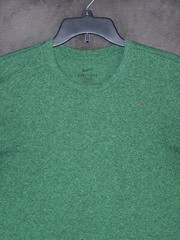 NIKE Shirt Adult Large Green Graphic Logo Short Sleeve Active Sports Outdoor Men