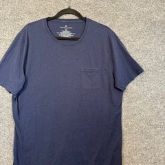 Tommy John Shirt Mens Large Blue Crewneck Pocket Tshirt Pima Cotton Modal Blend
