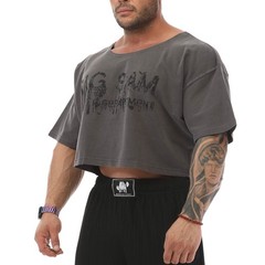 BIG SM Ragtop Rag Top T-Shirt Bodybuilding Oversize Gym Lifting Bulldog 3005