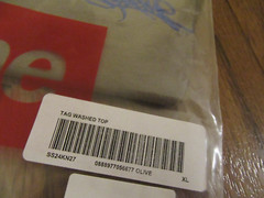 Supreme Washed Tag S/S Top Size XL Olive SS24 Supreme New York 2024 Brand New