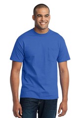 Port & Company PC55P XL Men’s 50/50 Cotton/Poly w/ Pocket T-Shirt