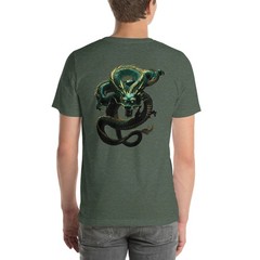 Green Dragon Unisex t-shirt – Japanese-inspired dragon – image on shirt back