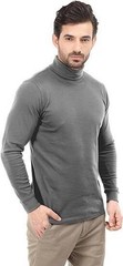 Turtleneck T-Shirt For Men Long Sleeves Tailored Comfort Fit Lot Utopia Wear