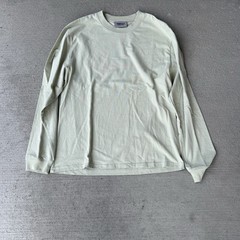 Fear of God Essentials FOG 7 Flocking Long Sleeve T Shirt Cream Size Medium