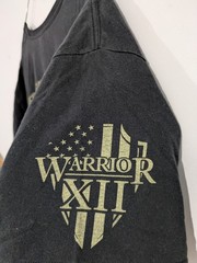 American Apparel Men’s 2XL Black “Warrior XII” Patriotic Graphic Crew Neck Tee