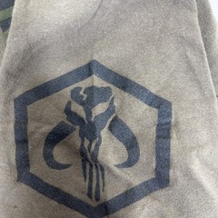 Star Wars Boba Fett Mandalorian Camo Mythosaur Skull Shirt Mens Medium Green