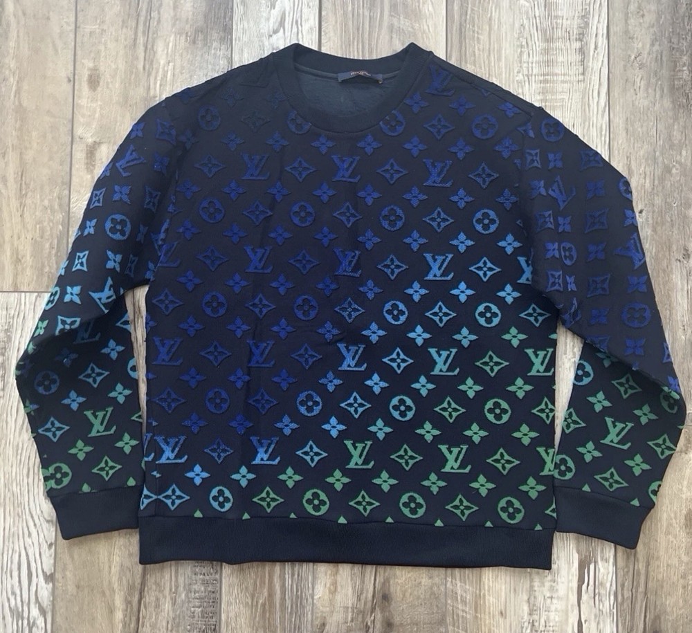 Louis-Vuitton Monogram Sweatshirt Sweater Medium Excellent Condition