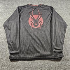 Vintage Spyder Jersey Logo Mens Black Size XL 90s Y2K Hockey Jersey