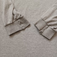 Vintage Nike T Shirt Mens Large Gray Embroidered Center Swoosh Long Sleeve Y2K