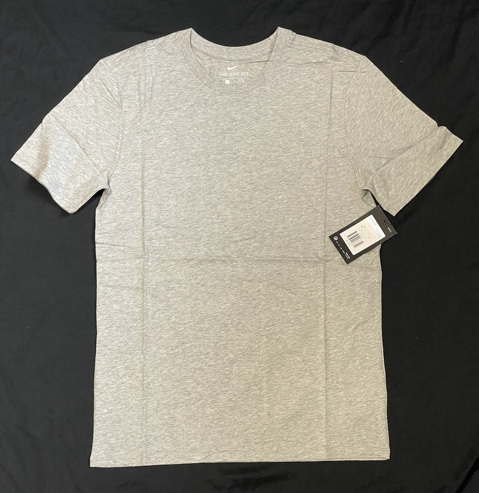 Nike Blank Short Sleeve T-Shirt Athletic Cut Grey – Size US S / Asian M