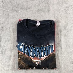 Lynyrd Skynyrd Shirt Mens Large Multicolor Free Bird Eagle Tie Dye Graphic Tee