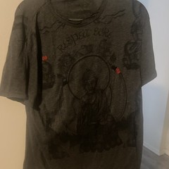 Sure Original Back to Basic Charocal Grey Hamsa Hand Eye Graphic T-Shirt