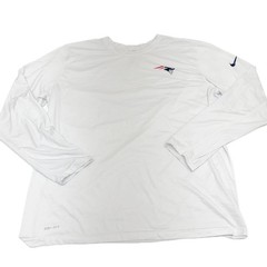 Nike Shirt Mens XL White New England Patriots NFL On Field Dri Fit