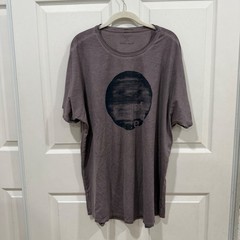Robert Geller x Lululemon Take The Moment T Washed Lunar Rock XL Graphic Tee