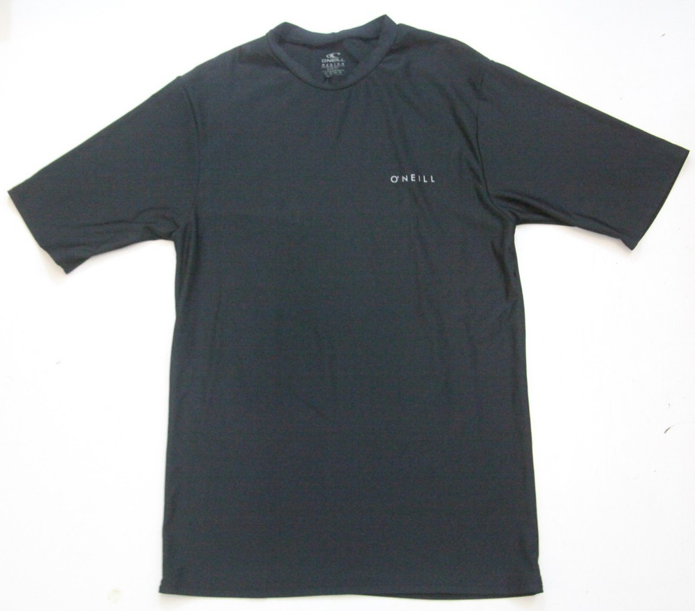 Medium O’Neill Surf T-Shirt Tee Mens Black Short Sleeve Poly Spandex Top WS168