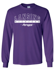 Lansing Michigan T-Shirt Long Sleeve Graphic tee