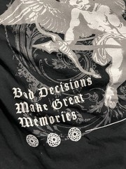 Eighty Eight T-shirt SELF MADE SINNER 🖤Gothic Cherub Angel🪽 Halloween SZ M BLK