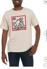 Keith Haring Mens T-Shirt Beige XL