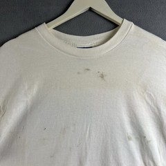 Vintage Umbro Shirt Mens Large White Sand Soccer Single Stitch 90s Thrashed USA