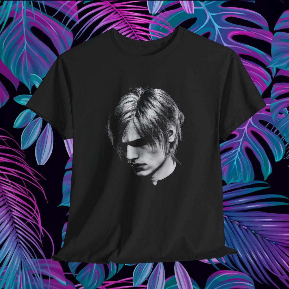 Leon Kennedy Resident Evil Shirt Graphic Tee Emo Alt Aesthetic Black