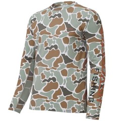 Men’s Camo Fishing Shirts UPF 50+ Long Sleeve Quick Dry Lightweight T-Shirts …