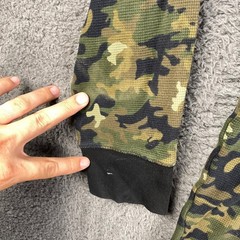 Polo Ralph Lauren Mens XL Camouflage Camo Waffle Knit Long Sleeve Shirt