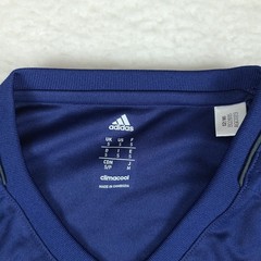 Adidas Shirt Mens Small Blue Navy Climacool V Neck Athletic T-Shirt