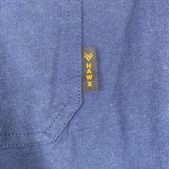 HAWX Shirt Mens Medium Blue Pocket Work Gear Cotton Crewneck Tee Workwear